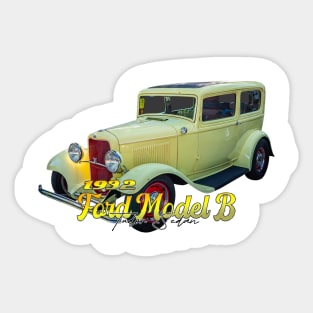 1932 Ford Model B Tudor Sedan Sticker